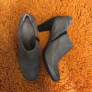 Ecco leather heel boots
